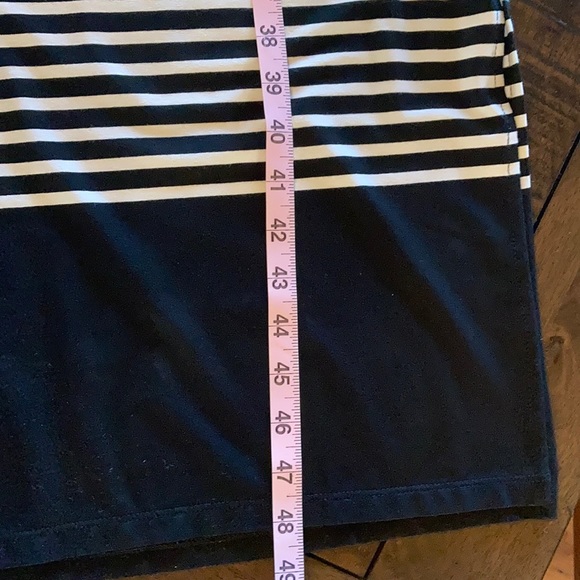 LOFT twist back stripe midi dress - Picture 8 of 9